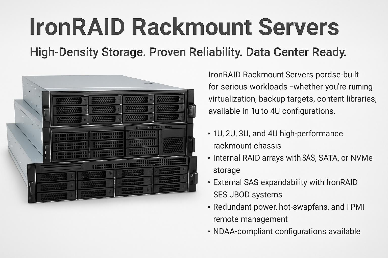 IronRAID Rackmount Servers