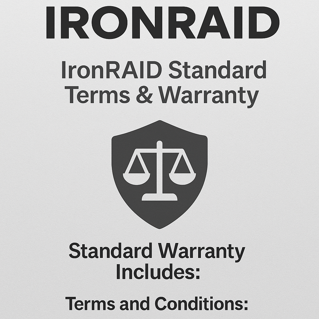 IronRAID Terms and Warranty